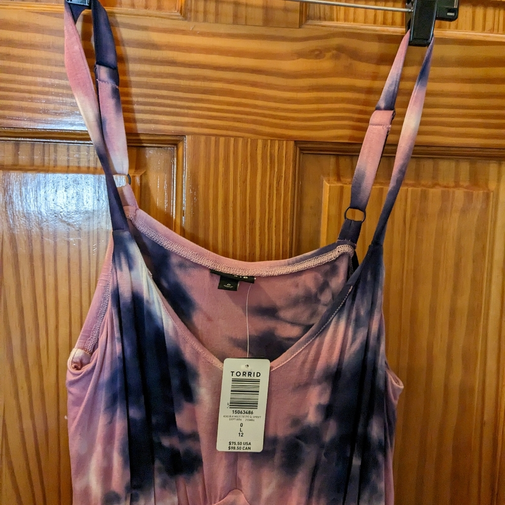 Torrid, tye dye dress, NEW with tags, sz large. - Picture 6 of 6